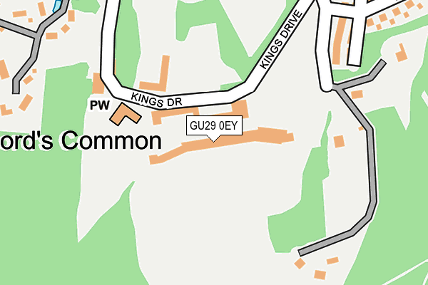 GU29 0EY map - OS OpenMap – Local (Ordnance Survey)
