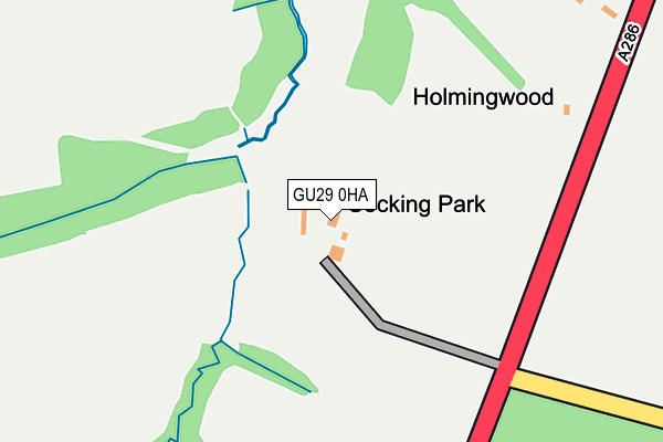 GU29 0HA map - OS OpenMap – Local (Ordnance Survey)