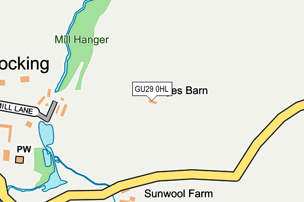 GU29 0HL map - OS OpenMap – Local (Ordnance Survey)