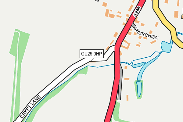 GU29 0HP map - OS OpenMap – Local (Ordnance Survey)