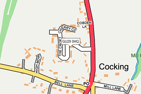 GU29 0HQ map - OS OpenMap – Local (Ordnance Survey)