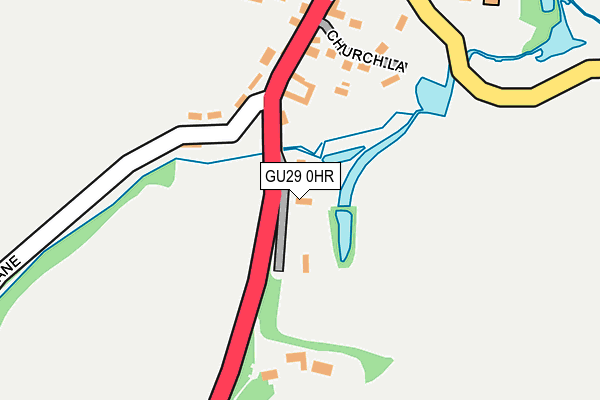 GU29 0HR map - OS OpenMap – Local (Ordnance Survey)