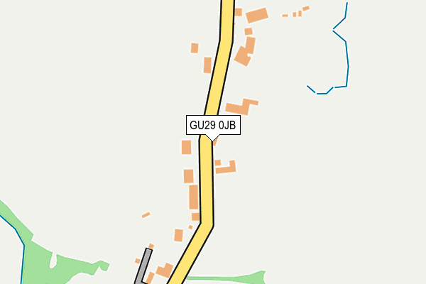 GU29 0JB map - OS OpenMap – Local (Ordnance Survey)