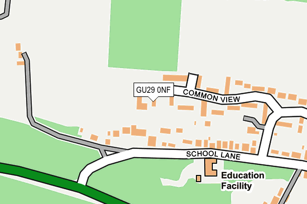 GU29 0NF map - OS OpenMap – Local (Ordnance Survey)