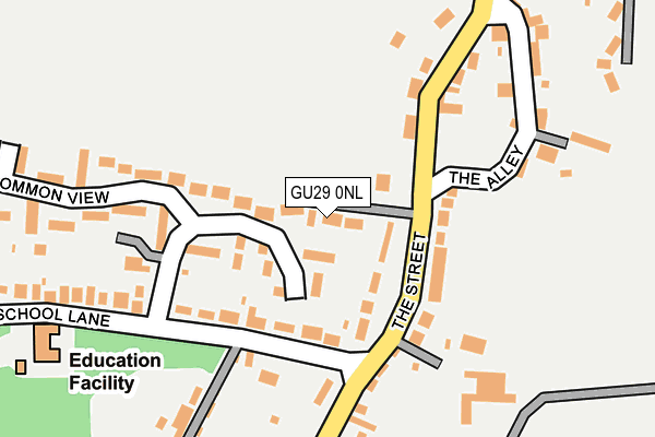 GU29 0NL map - OS OpenMap – Local (Ordnance Survey)