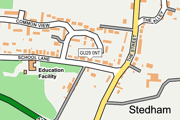 GU29 0NT map - OS OpenMap – Local (Ordnance Survey)