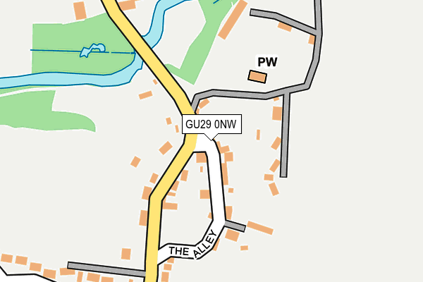 GU29 0NW map - OS OpenMap – Local (Ordnance Survey)