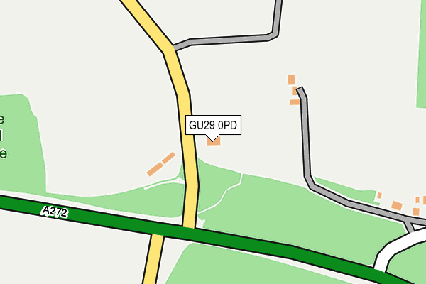 GU29 0PD map - OS OpenMap – Local (Ordnance Survey)