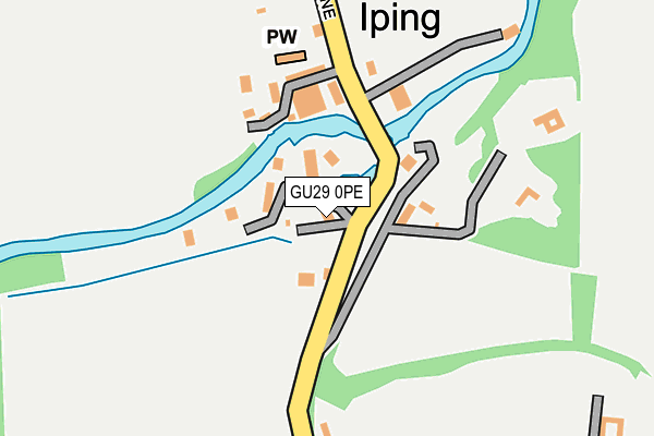 GU29 0PE map - OS OpenMap – Local (Ordnance Survey)