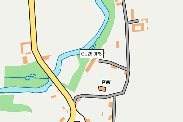 GU29 0PS map - OS OpenMap – Local (Ordnance Survey)
