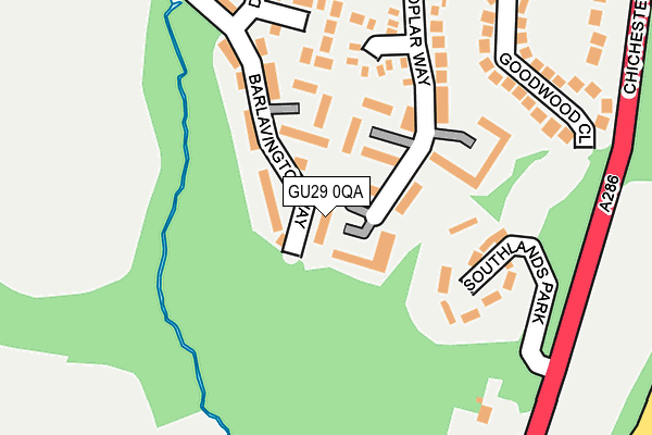 GU29 0QA map - OS OpenMap – Local (Ordnance Survey)