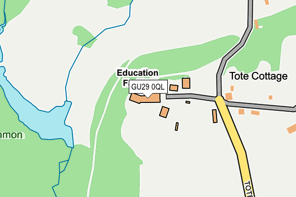 GU29 0QL map - OS OpenMap – Local (Ordnance Survey)