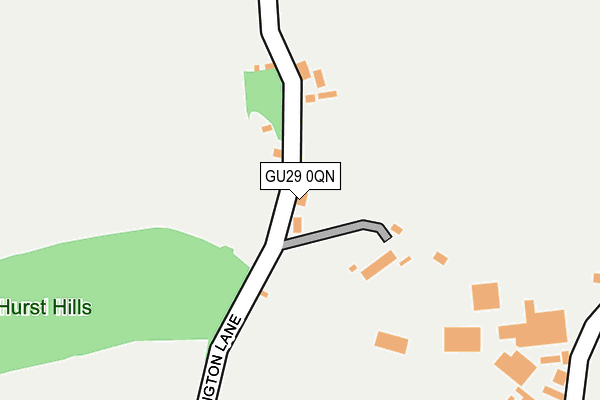 GU29 0QN map - OS OpenMap – Local (Ordnance Survey)