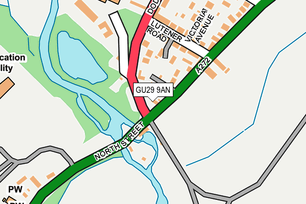 GU29 9AN map - OS OpenMap – Local (Ordnance Survey)