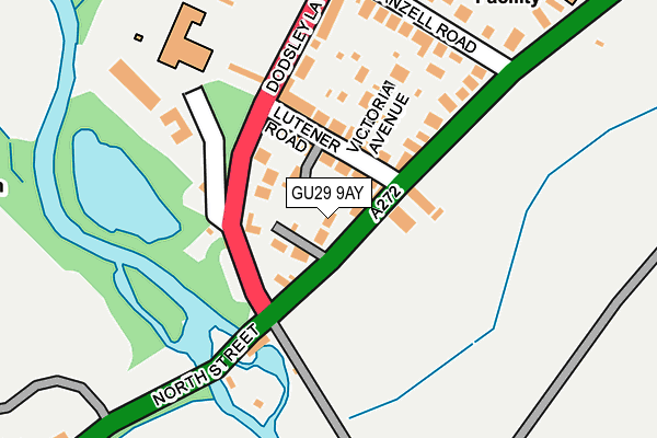 GU29 9AY map - OS OpenMap – Local (Ordnance Survey)