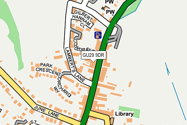 GU29 9DR map - OS OpenMap – Local (Ordnance Survey)