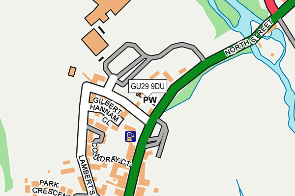 GU29 9DU map - OS OpenMap – Local (Ordnance Survey)