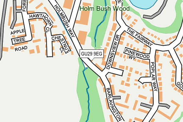 GU29 9EG map - OS OpenMap – Local (Ordnance Survey)