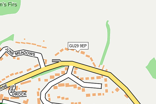 GU29 9EP map - OS OpenMap – Local (Ordnance Survey)