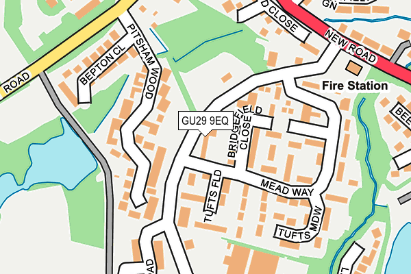 GU29 9EQ map - OS OpenMap – Local (Ordnance Survey)