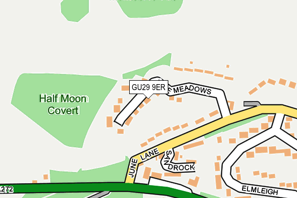 GU29 9ER map - OS OpenMap – Local (Ordnance Survey)