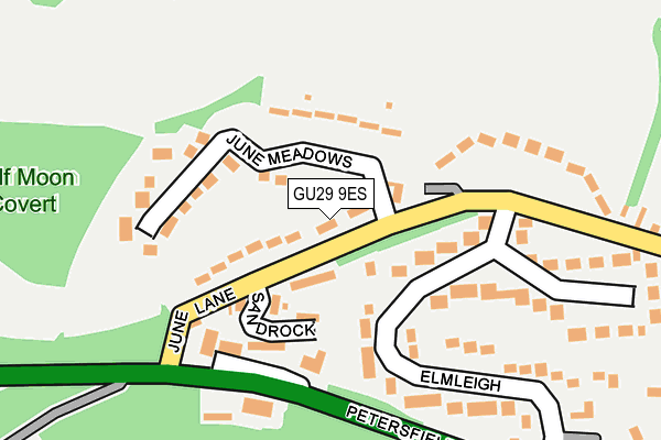 GU29 9ES map - OS OpenMap – Local (Ordnance Survey)