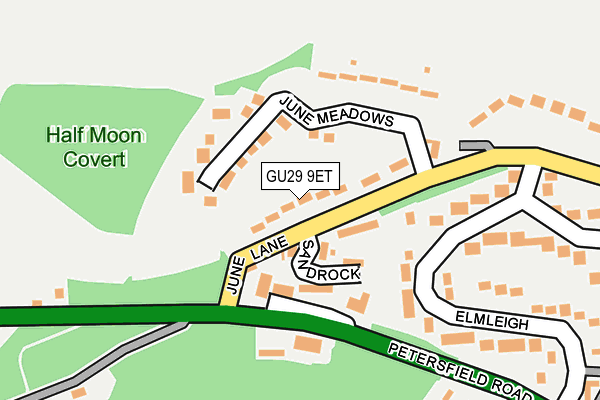 GU29 9ET map - OS OpenMap – Local (Ordnance Survey)