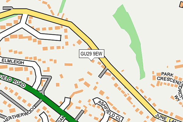 GU29 9EW map - OS OpenMap – Local (Ordnance Survey)
