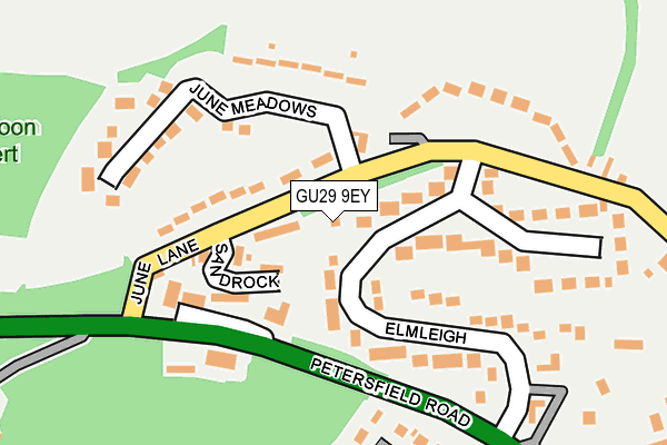 GU29 9EY map - OS OpenMap – Local (Ordnance Survey)