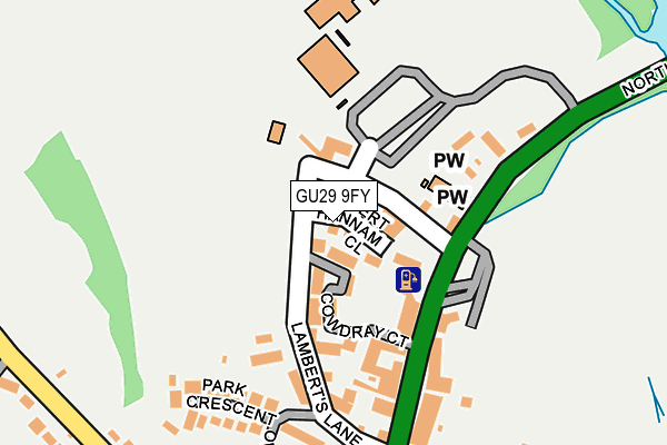 GU29 9FY map - OS OpenMap – Local (Ordnance Survey)