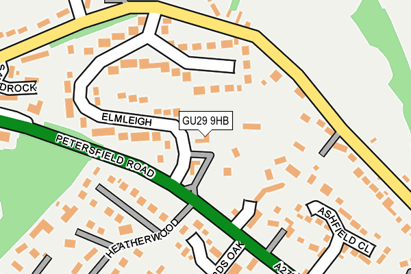 GU29 9HB map - OS OpenMap – Local (Ordnance Survey)