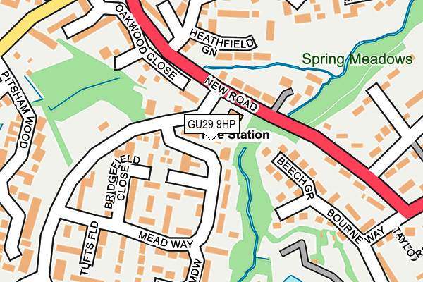 GU29 9HP map - OS OpenMap – Local (Ordnance Survey)