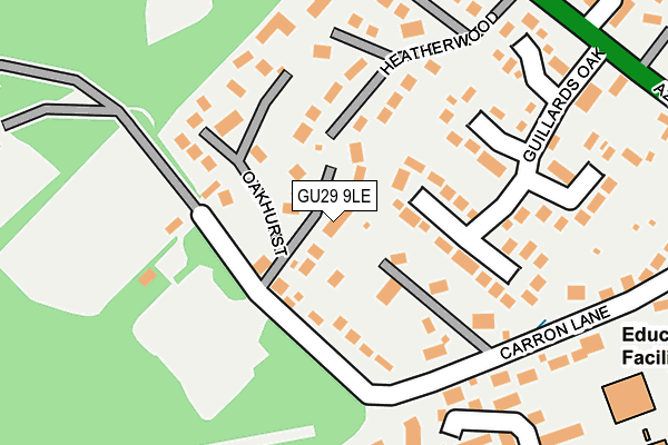 GU29 9LE map - OS OpenMap – Local (Ordnance Survey)