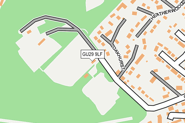 GU29 9LF map - OS OpenMap – Local (Ordnance Survey)