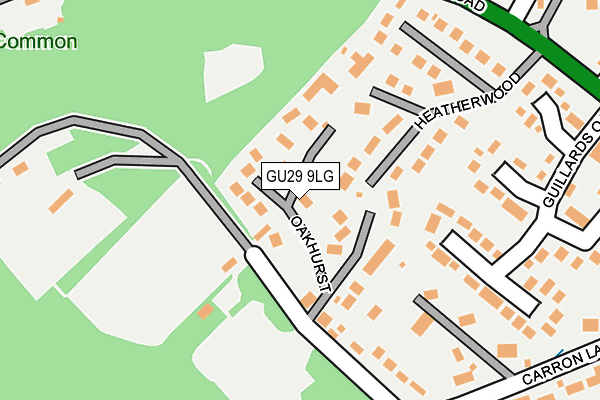GU29 9LG map - OS OpenMap – Local (Ordnance Survey)