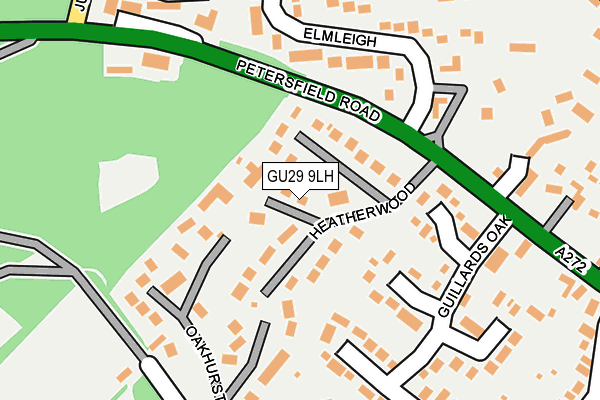 GU29 9LH map - OS OpenMap – Local (Ordnance Survey)