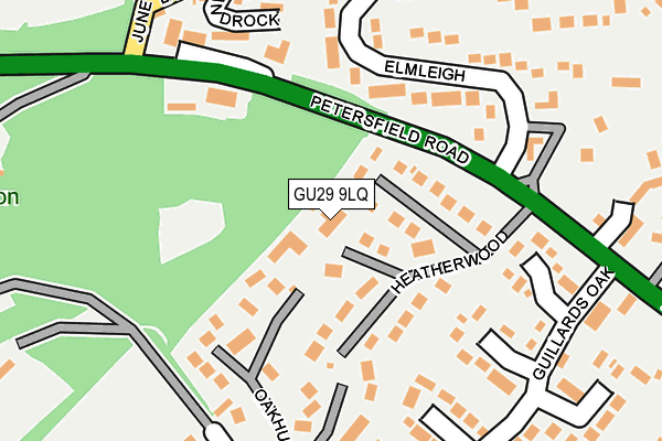 Map of HEATHERWOOD HOUSE ESTATE LTD. at local scale