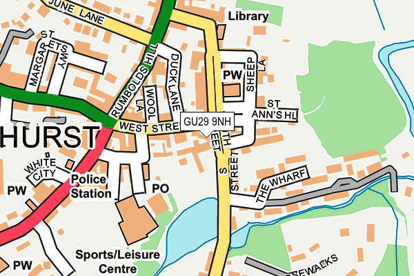 GU29 9NH map - OS OpenMap – Local (Ordnance Survey)