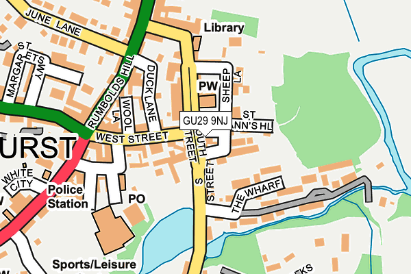 GU29 9NJ map - OS OpenMap – Local (Ordnance Survey)