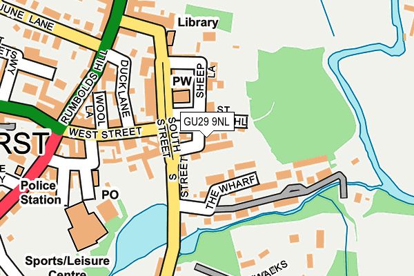 GU29 9NL map - OS OpenMap – Local (Ordnance Survey)