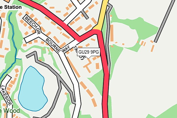 GU29 9PG map - OS OpenMap – Local (Ordnance Survey)
