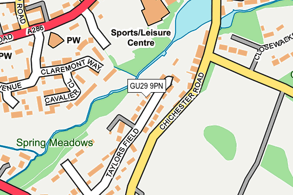 GU29 9PN map - OS OpenMap – Local (Ordnance Survey)