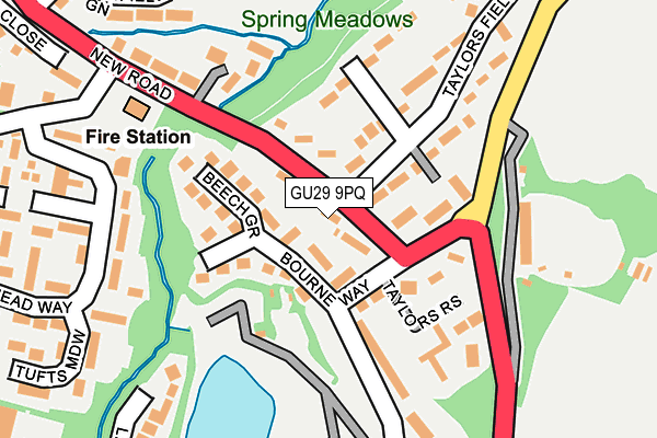 GU29 9PQ map - OS OpenMap – Local (Ordnance Survey)
