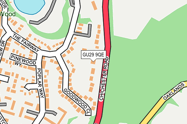 GU29 9QE map - OS OpenMap – Local (Ordnance Survey)