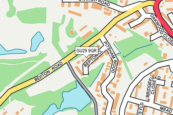 GU29 9QR map - OS OpenMap – Local (Ordnance Survey)