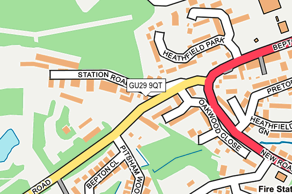 GU29 9QT map - OS OpenMap – Local (Ordnance Survey)