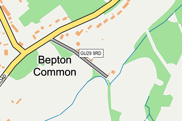 GU29 9RD map - OS OpenMap – Local (Ordnance Survey)