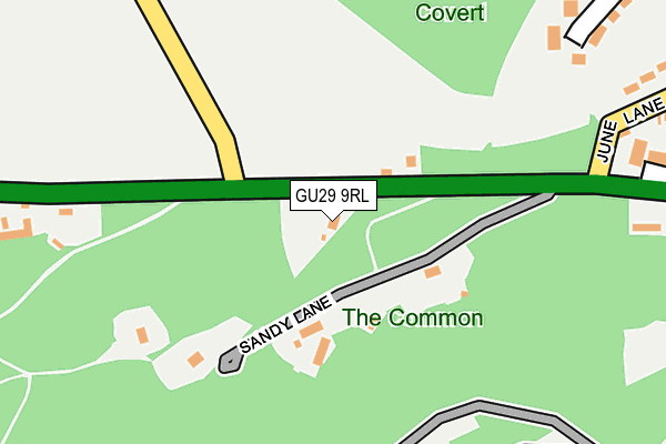 GU29 9RL map - OS OpenMap – Local (Ordnance Survey)