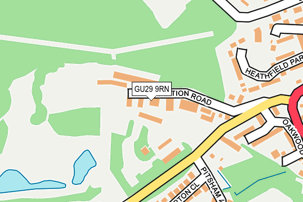 GU29 9RN map - OS OpenMap – Local (Ordnance Survey)