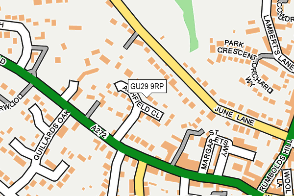 GU29 9RP map - OS OpenMap – Local (Ordnance Survey)
